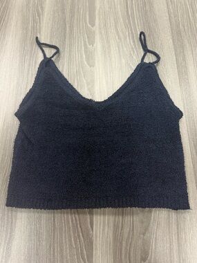 Nue Garage Navy Blue Crop Top Size XS